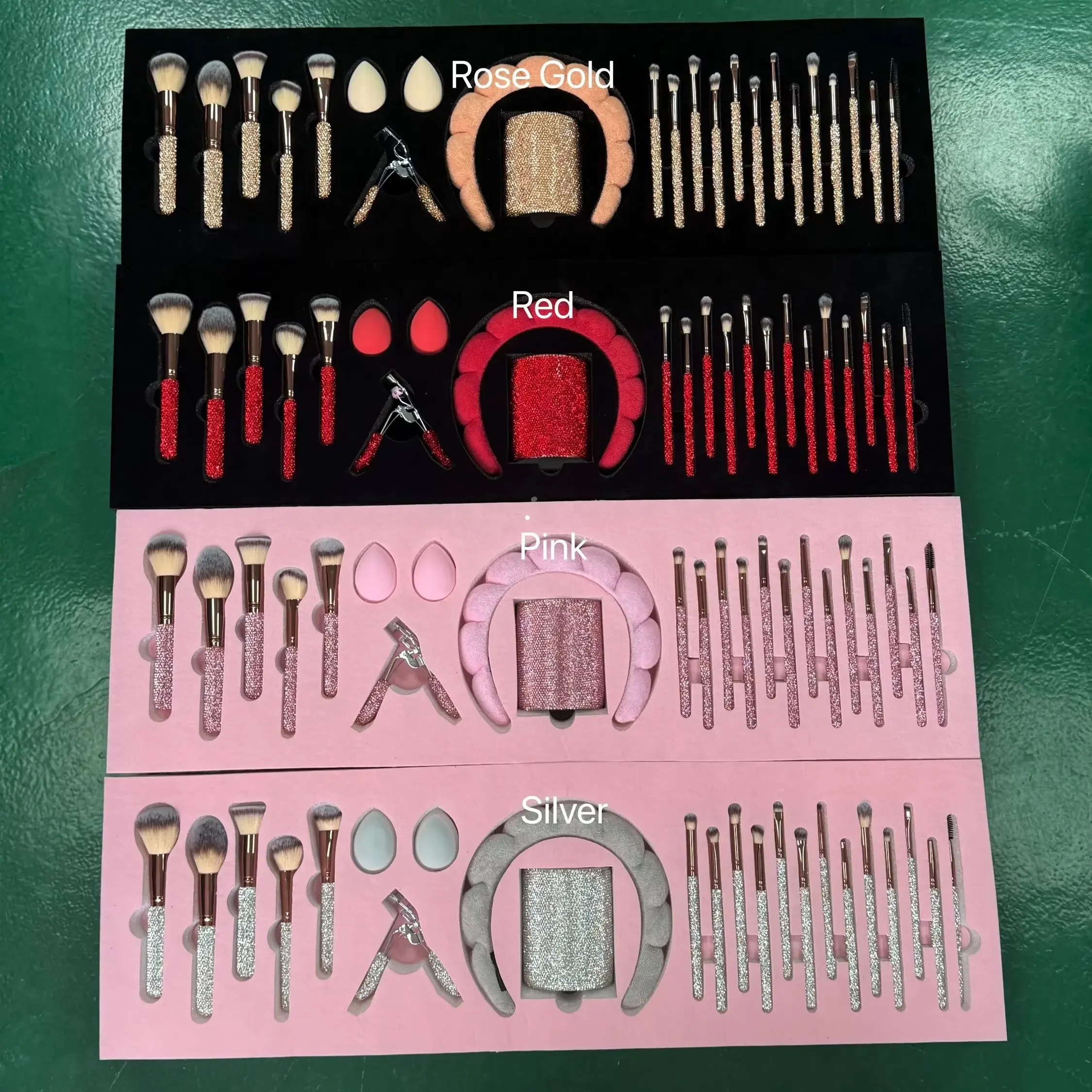 Professional 23pcs Crystal Diamond Makeup Brush Set Rhinestone MakeupBrush Set Gifts for Woman Unique Bling Glam Makeup Brushes 2