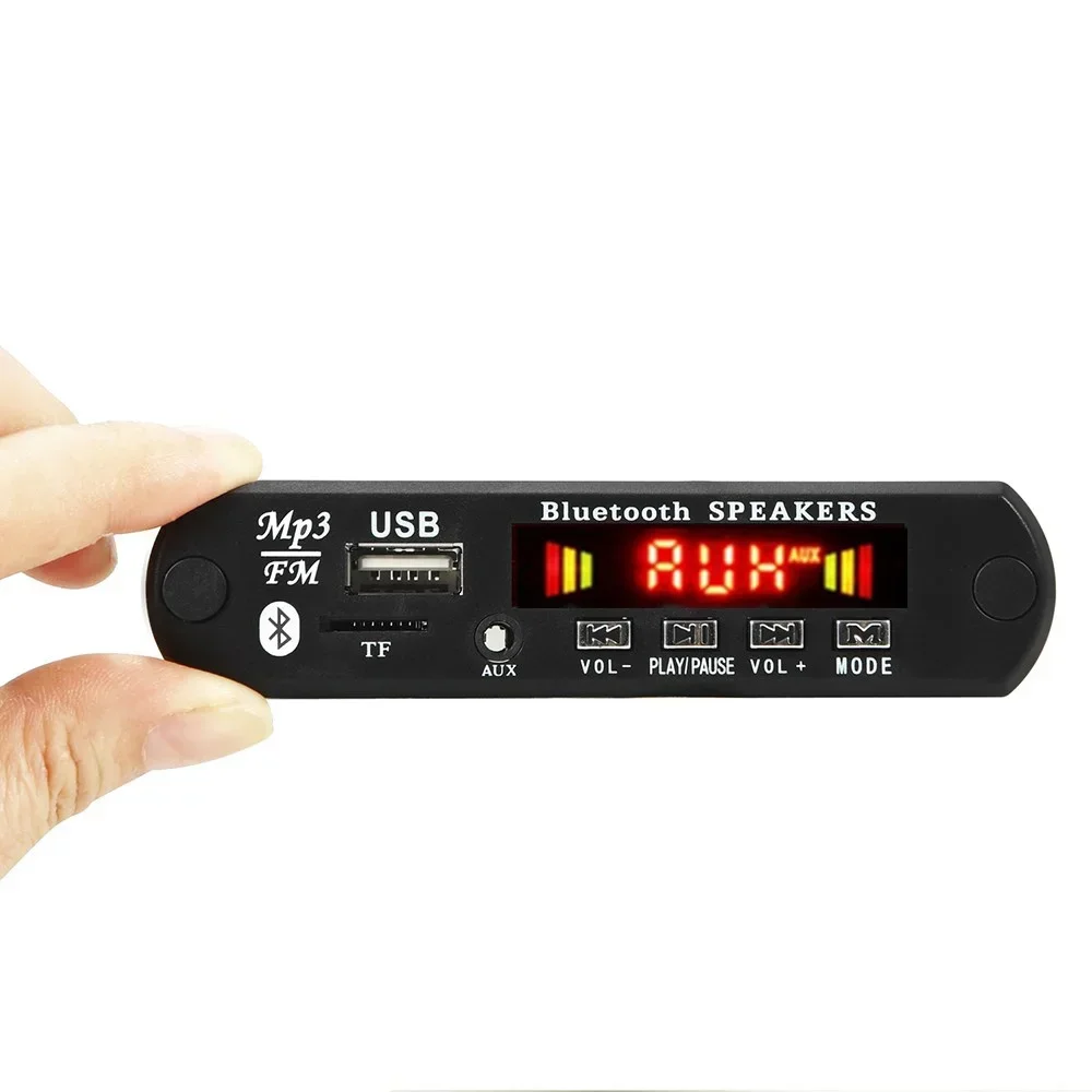 50W Amplifier 12V MP3 Decoder Board Bluetooth 5.0 Car Kit MP3 Player FM Radio TF USB 3.5mm AUX Module