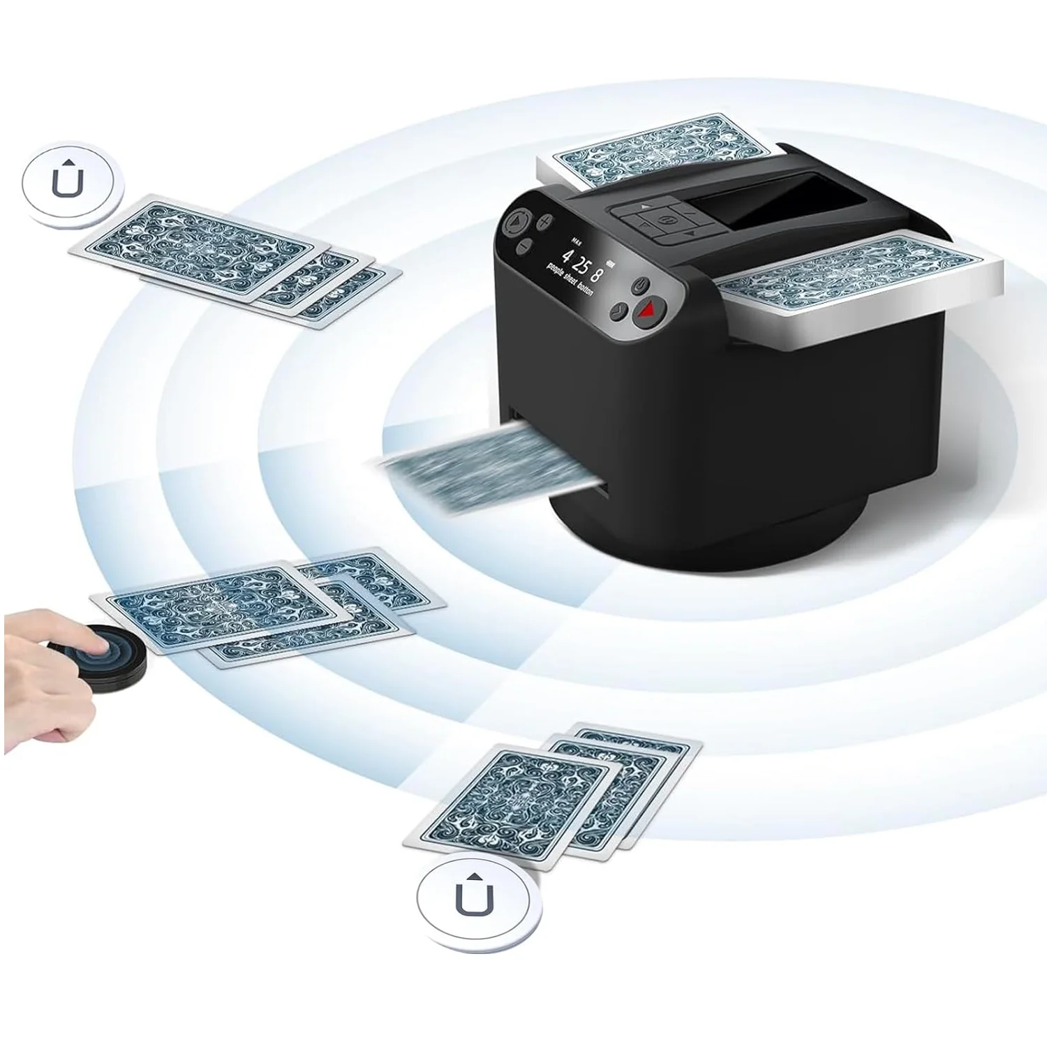 Card Shuffle and Deal Machine Poker Playing Cards Electric Automatic