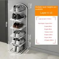 Bathroom entrance multi-layer storage rack 4