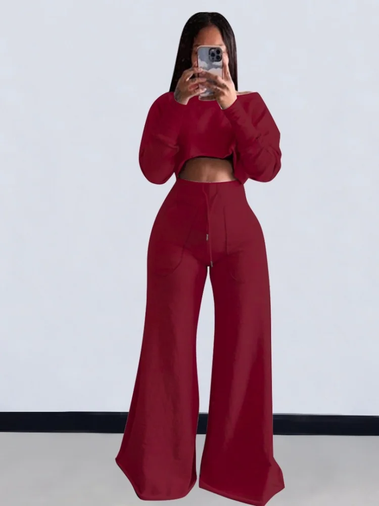 Wmstar Two Piece Set Women Wholesale 2025 Summer Casual 3 Color Autumn Winter Sets Stock Fancy Club Clothes Street Wear