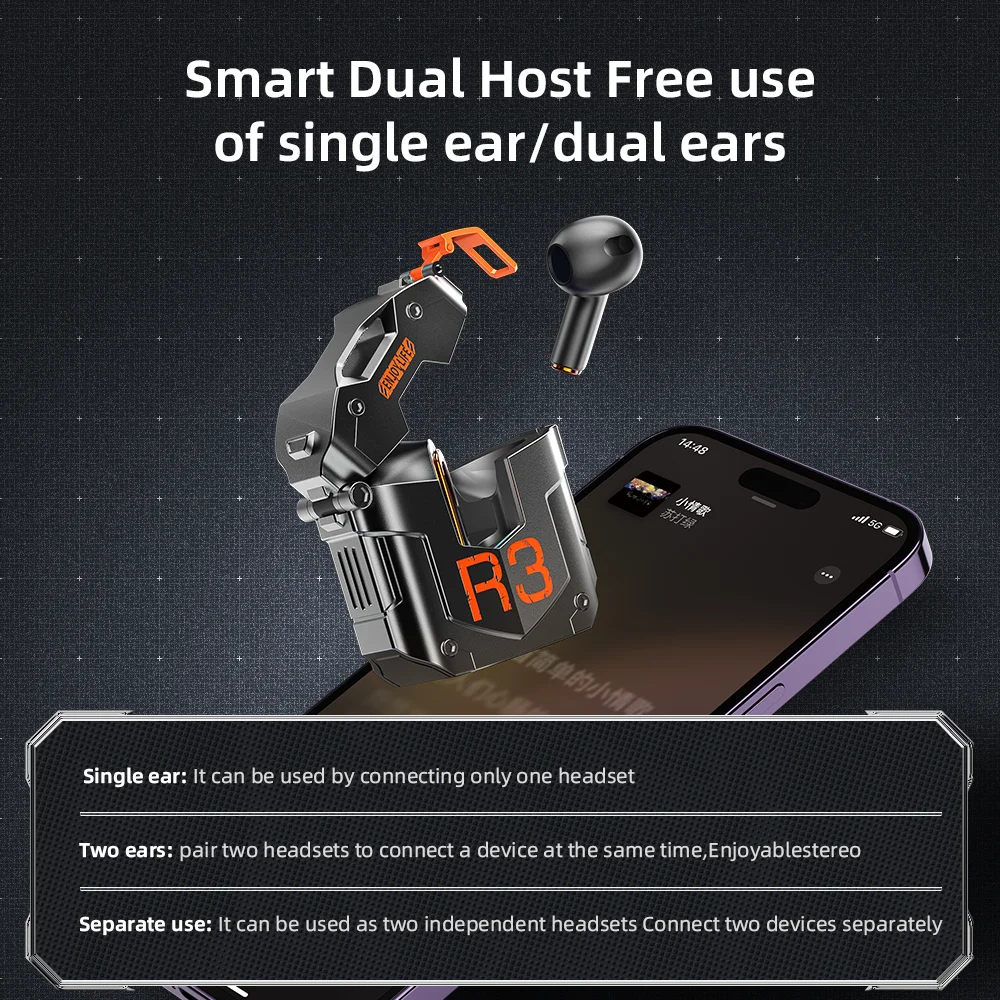 ROCK STEAMPUNK R3 TWS Wireless Earphones description image 15