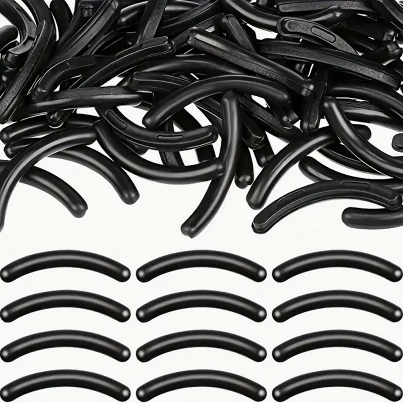 Eyelash Curler 50pcs Mixed Color Eyelash Curler Refills Pads Lash Curler Pads Silicone Replacement Pads For Universal Eyelash