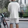 2024 New Summer Men's Set Loose Casual Sports Suit High-quality Jacquard V-neck Short-sleeved Shorts Two-piece Men's Clothing 2