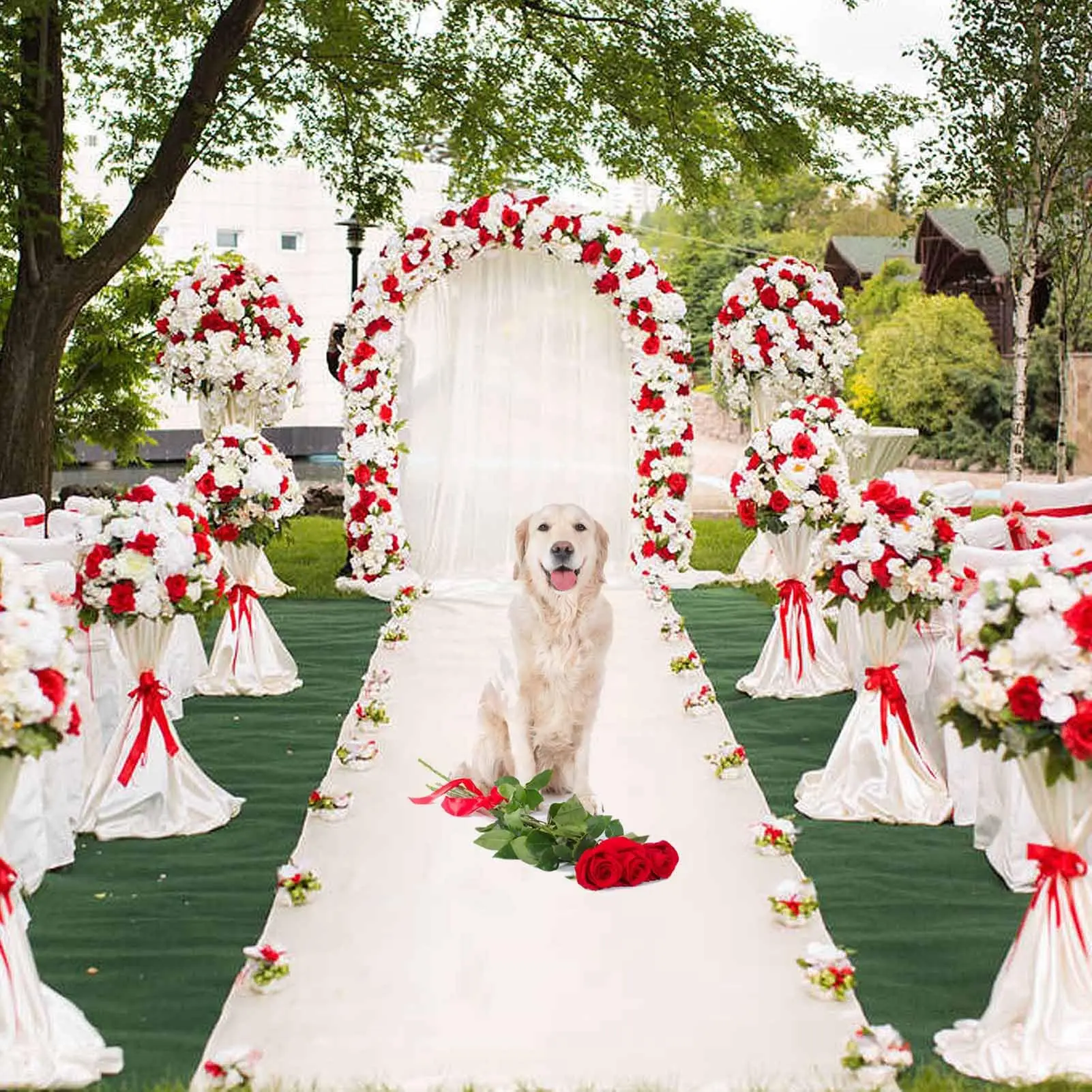 White Runway Carpet, Graduation Party, Anti Slip Wedding White Carpet, Indoor and Outdoor Corridor Carpet