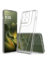 Acrylic Transparent Shockproof Phone Case with Soft TPU Bumper - Clear Protective Cover - Moto Edge 50 NEO (Clear)
