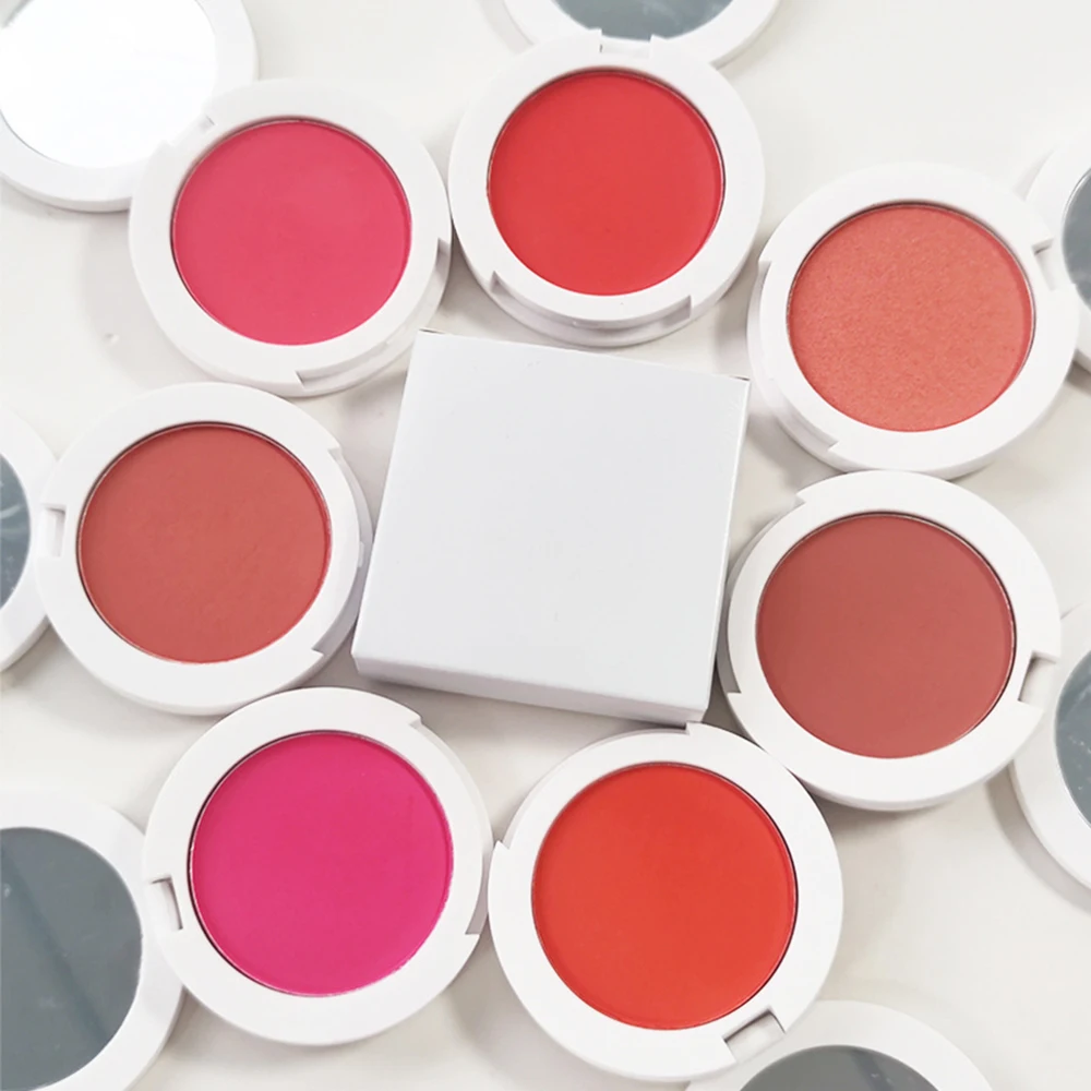 Private Label 12colors Blush Powder Custom Logo Pigment Waterproof Brightening Durable Cheek Contour Palette Makeup Wholesale 3