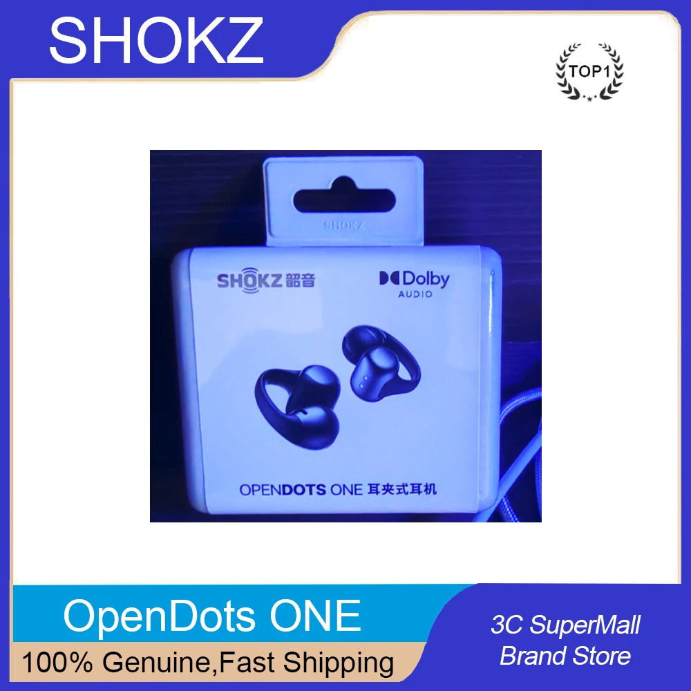 SHOKZ OpenDots ONE E310 이어클립 헤드폰 맞춤형 블루투스 이어폰 경량 하이파이 무선 게이밍 이어버드 노트북 PC용