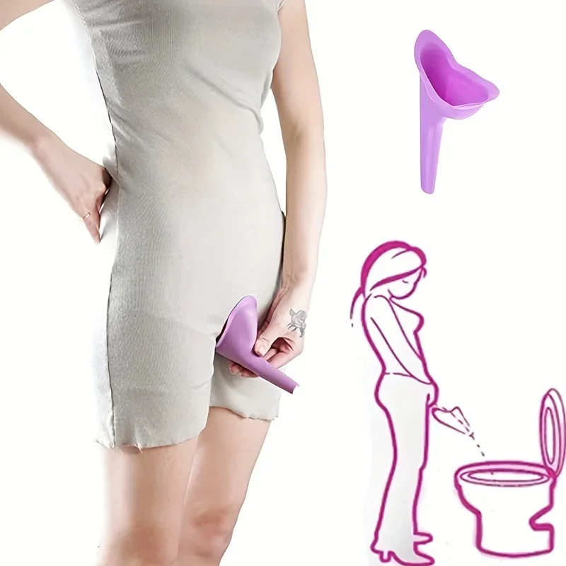 Woman Emergency Stand Urinals with Box Portable Silicone Reuse Postpartum Pregnancy Old People Foldable Travel Toilet