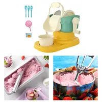 Home Ice Cream Maker Treat Maker Portable Edible Ice Shaver Toy Set Ice Cream 2