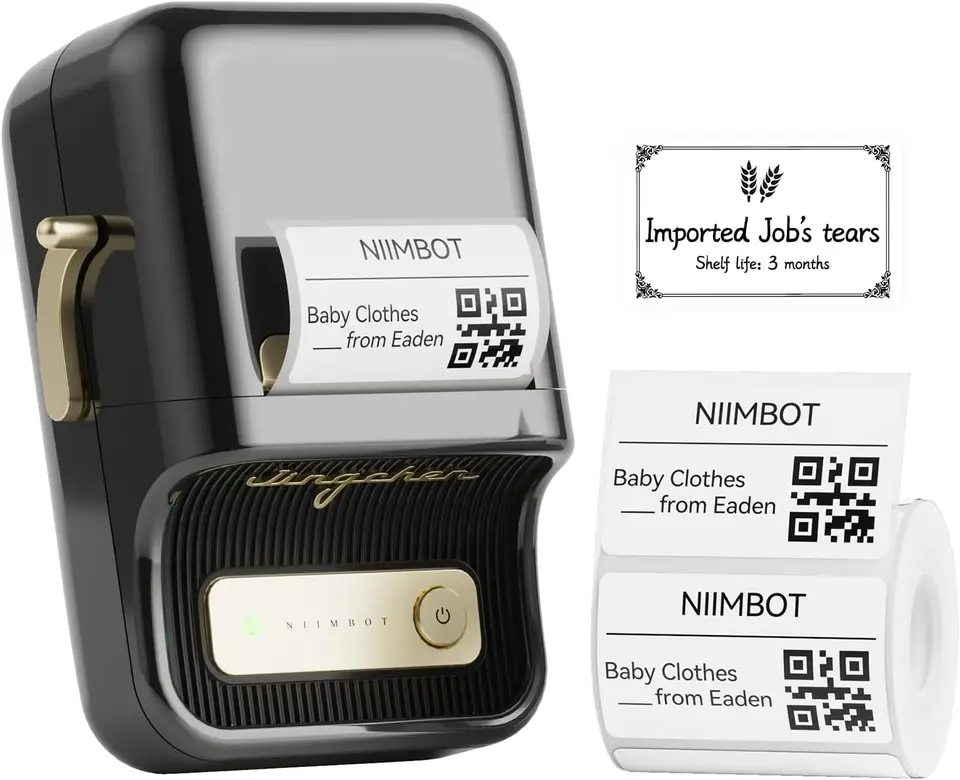 ワイヤレス ラベルプリンター NIIMBOT B21+ロール(白2個、透明1個) ワイヤレス ラベルプリンター NIIMBOT B21+ロール(白2個、透明1個)