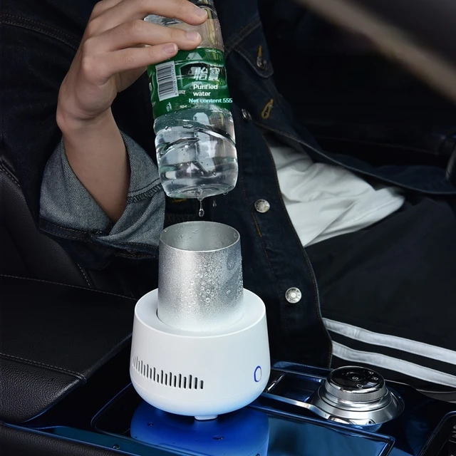 Car Portable USB Mini Refrigerator Beverage Fast Cooler Cup Home Refrigeration Cup Bottle Can Water Soda Drinks Cooling Mug DC 1