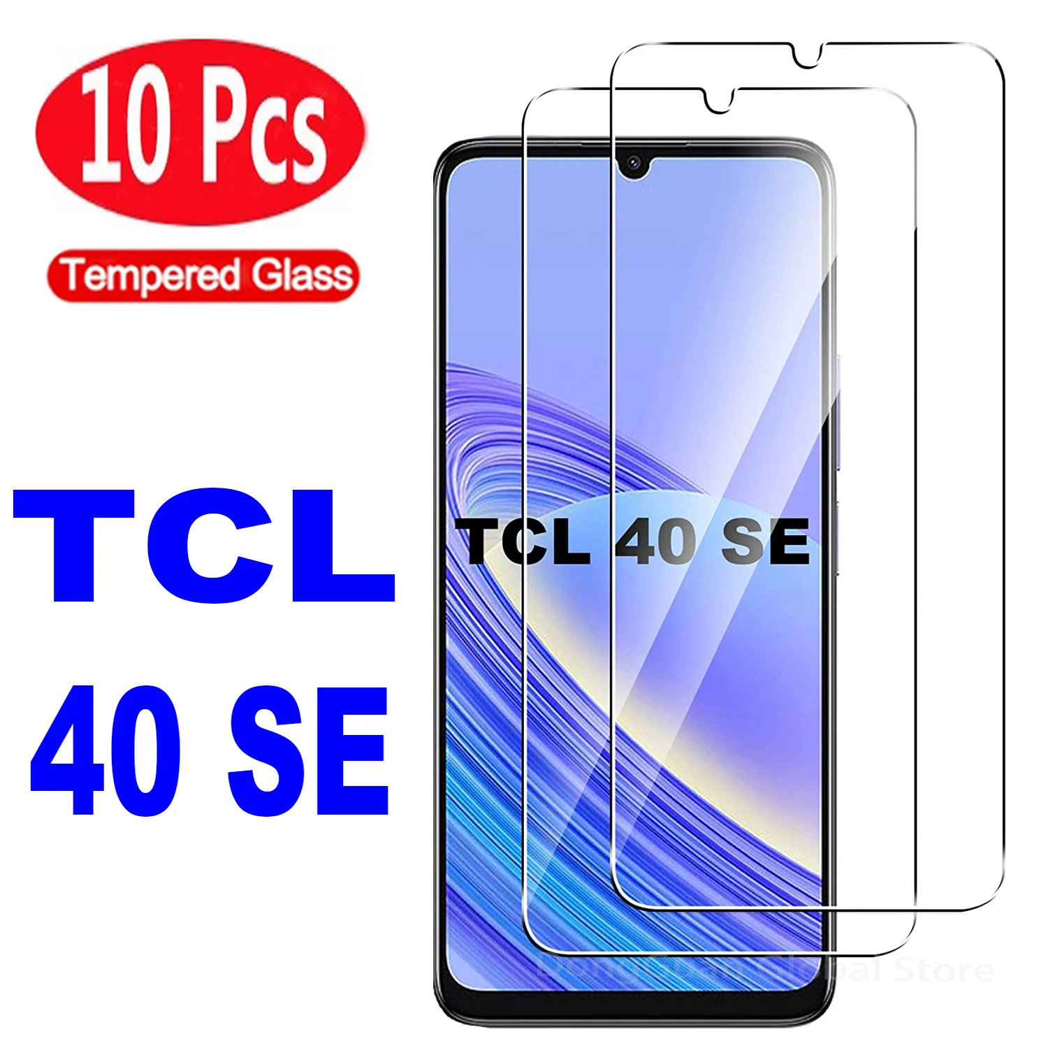 

10Pcs HD Tempered Glass For TCL 40SE 40R 405 406 408 TCL 40 XL 40XE TCL 30SE Screen Protector Glass Film
