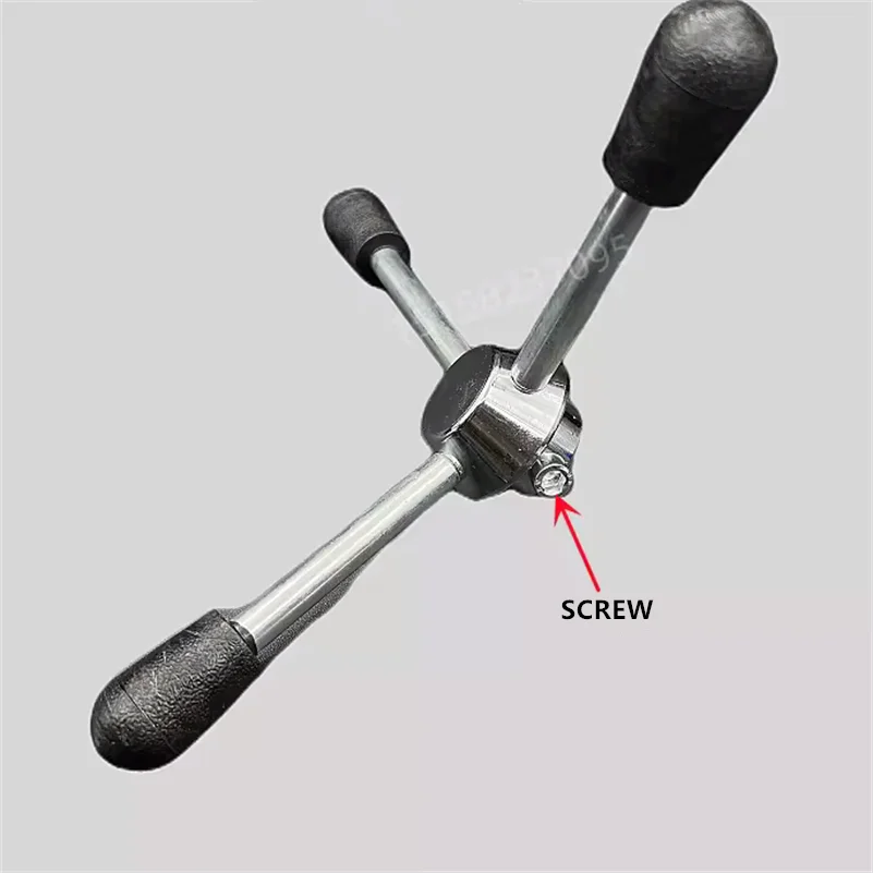 PE Manual Hot Melt Triangular Circular Handle Butt Welding Machine Handwheel 3