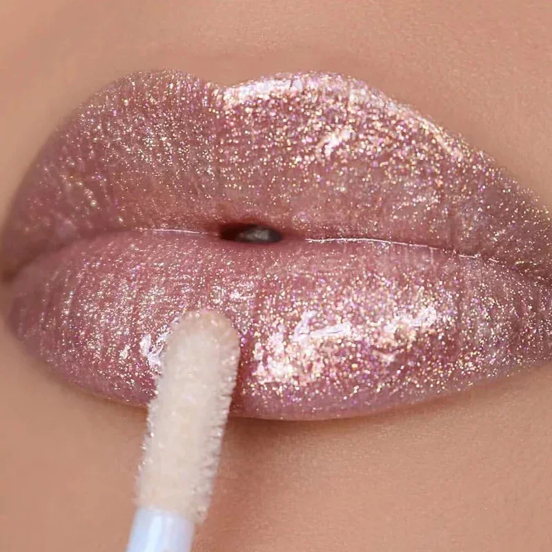 Pearl Diamond Lip Gloss Waterproof Lasting Glitter Mirror Water Liquid Lipstick Idratante Sexy Jelly Shiny Lip Glaze Makeup