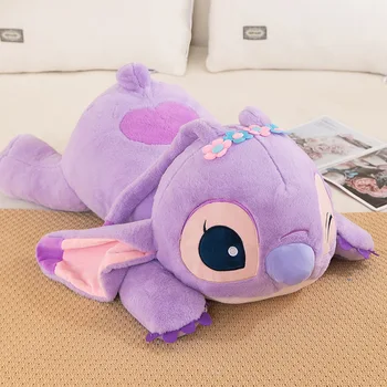 80Cm Large Big Size Disney Stitch Anime Plush Toy Soft Stuffed Animal Doll Kawaii Plushies Pillow Children's Christmas Gift