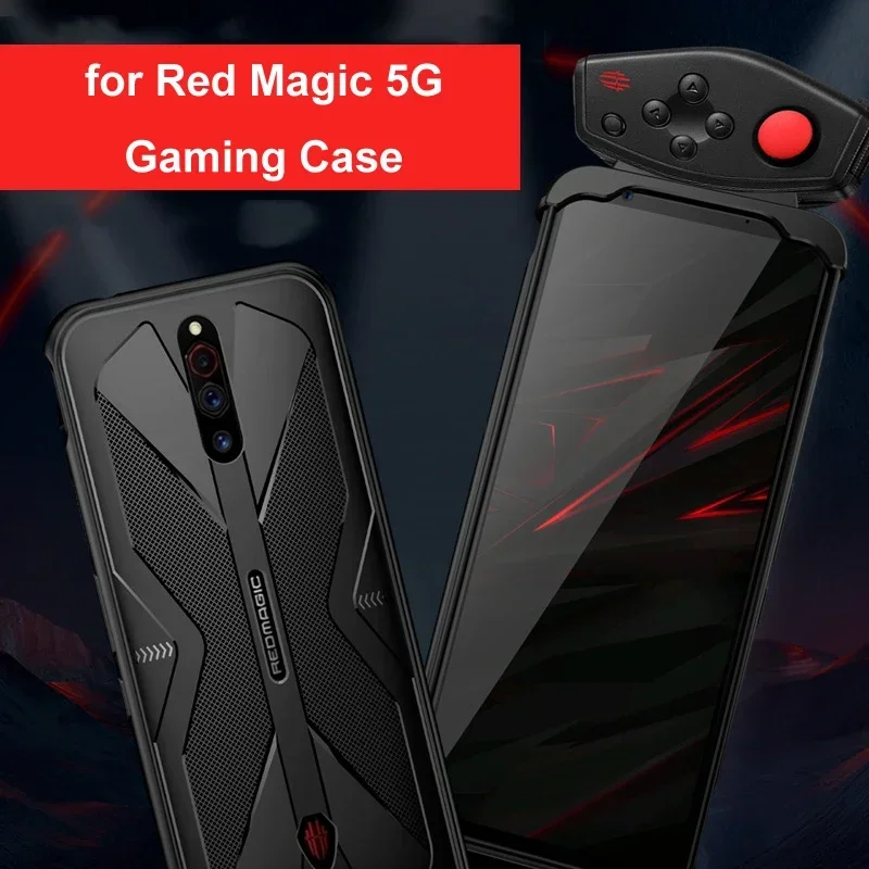 Nubia Red Magic 5G 5S 전화 6.65 인치 케이스 액세서리 소프트 안티 노크 실리콘 통기성 게임 커버 케이스 보호 ..