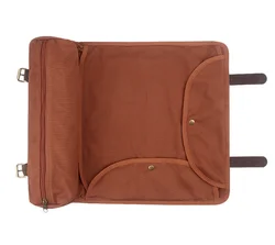 Portable Bartender Canvas Tool Bag - Multifunctional Professional Cocktail Mixer & Shaker Set with Buckle (Brown)