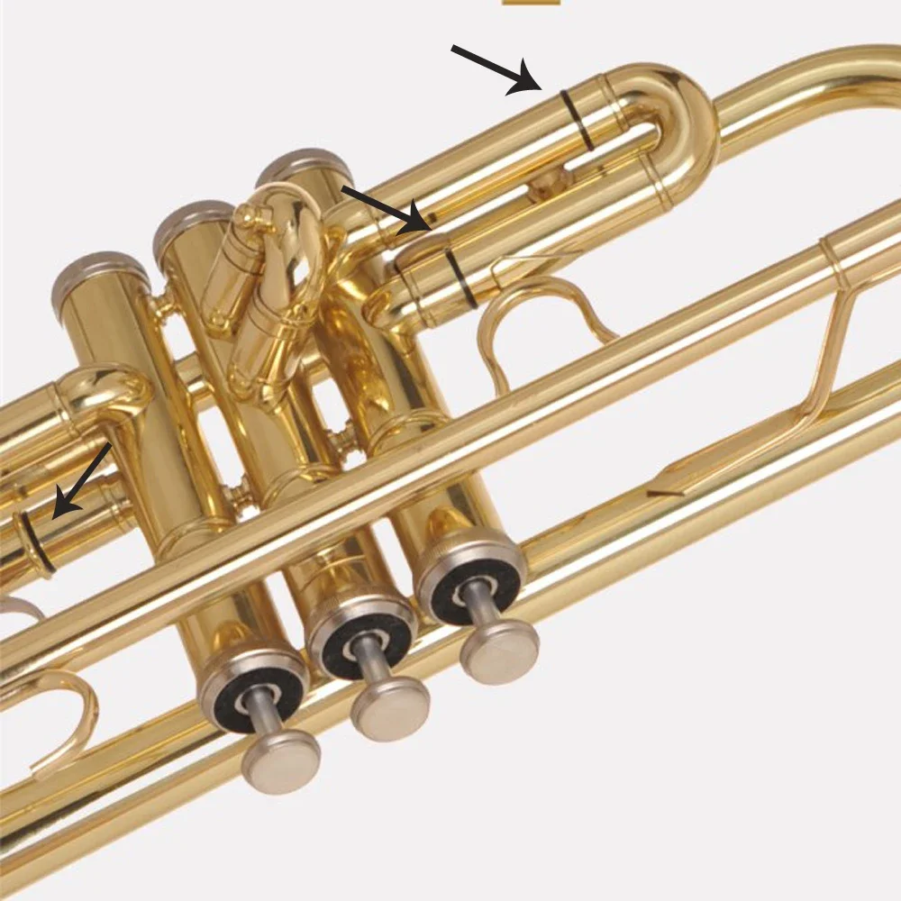 Trumpet Rubber Ring Tuning Tube Muffler Apron Instruments No. 1 & No. 3 Converter Essential Trumpet Part