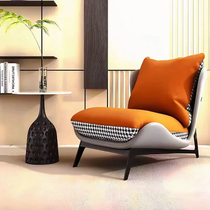 Italian Minimalist Living Room Tiger Chair, Nordic Single Sofa Chair, Modern Simple Balcony Leisure Designer Lounge Chair