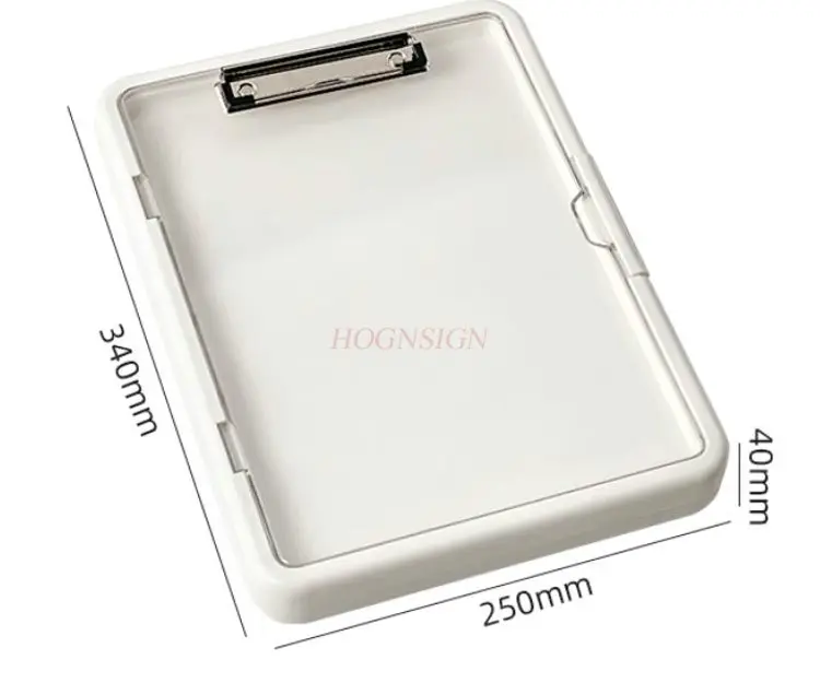 2pcs 다기능 폴더 보드 클립 파일 상자 대용량 보관 상자 아카이브 상자 학생 쓰기 패드 주최자