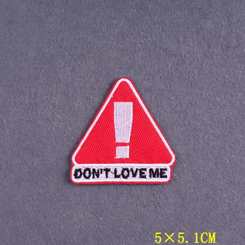 Description Picture 6 of itemEmbroidery Patch Warning signs Patches For Clothing DIY Nuclear Stripes Iron On Patches On Clothes STALKER Badges On Backpack