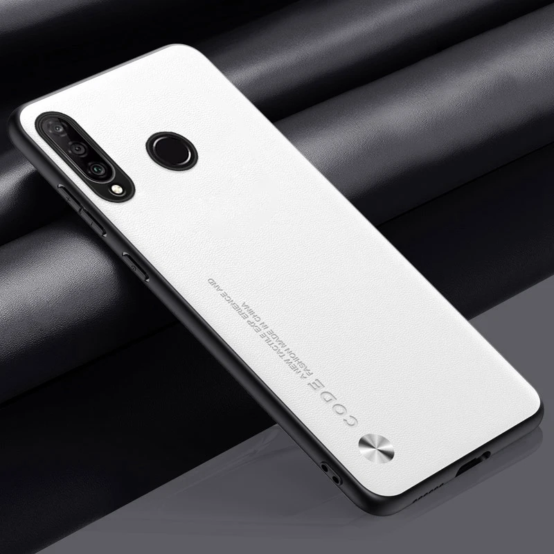 Luxury PU Leather Matte Silicone Shockproof Phone Case - Full Protection Back Cover