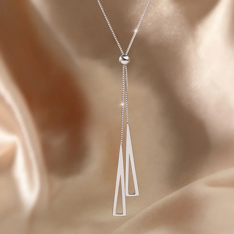 2023 Popular Geometric Pullover Box Chain Female Long Necklace For Women Adjustable Noble Jewelry Wedding Birthday Gift_voghion.com