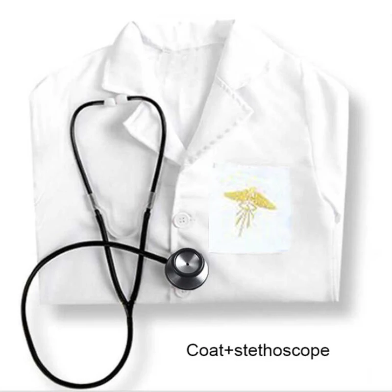 thumbnail image 1 of Uniforme médico cirujano para niños de Halloween, camisa, pantalones, abrigo, traje para niños y niñas, disfraces de Cosplay, fiesta infantil, juego de rol, traje de vestir, 1 of 4