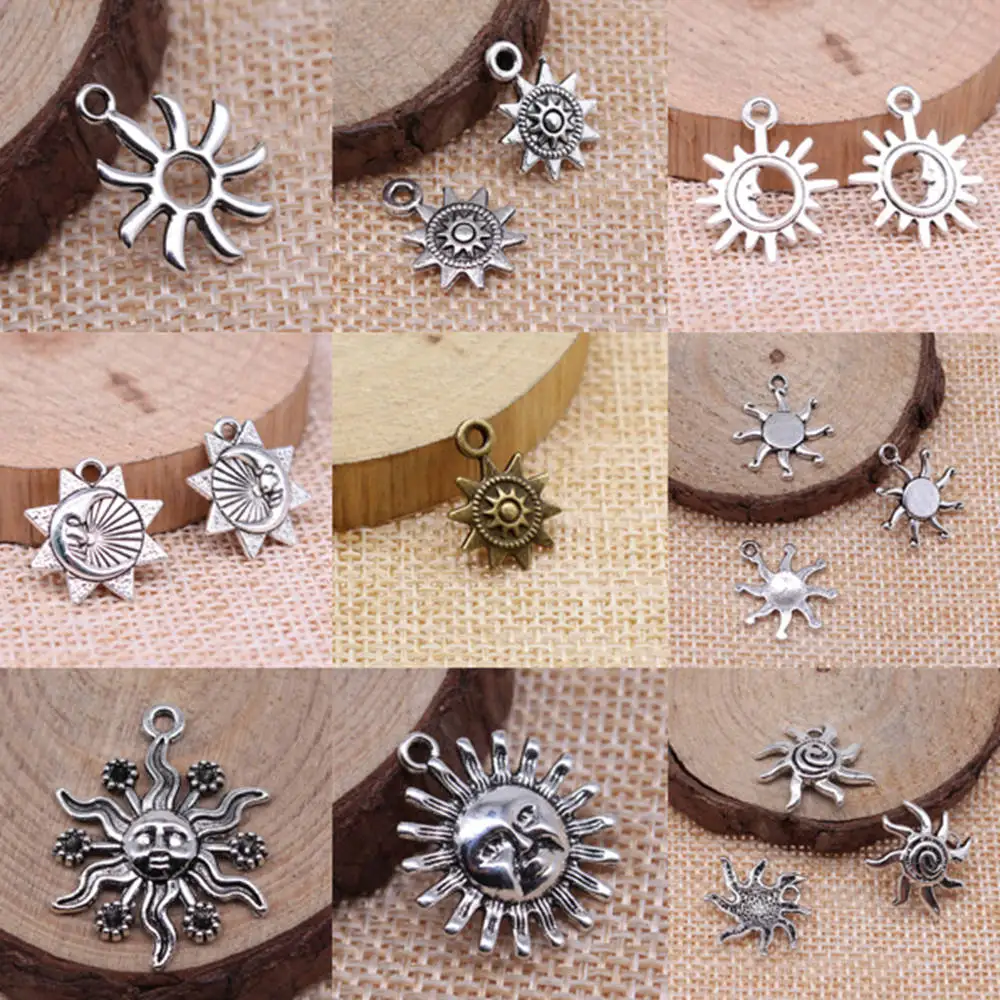 

The Little Sun Charms For Jewelry Making Pendant Handmade