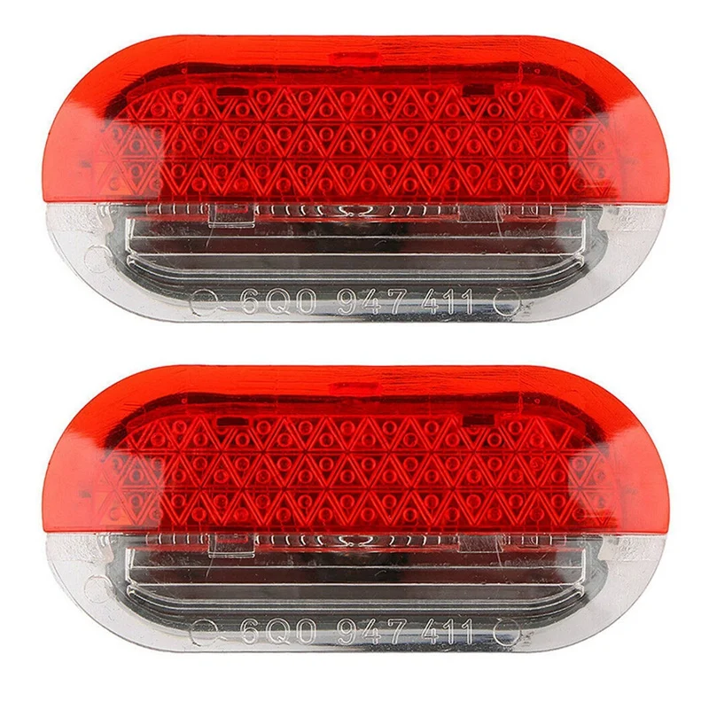 

2X LED Car Interior Door Courtesy Warning Lamp Light Quality For Beetle Golf Jetta MK4 1999-2004 1J0947411B