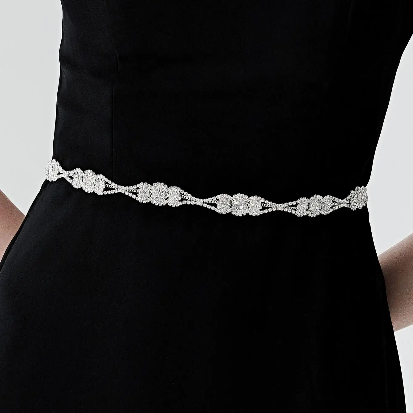 Miallo Bridal Belt Rhinestone for Women Wedding Accessories Fashion Prom Dress Belts Crystal Ivory White Strass Bride Sash Gifts