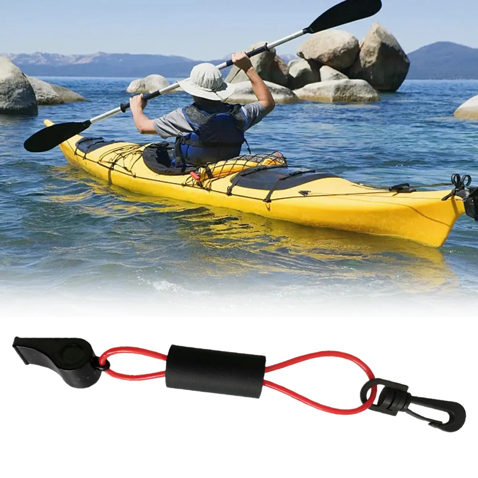 

Marine Sailboat Whistle with Lanyard Water Survival Whistle Floating Whistle Accessory for Camping Signal Professional