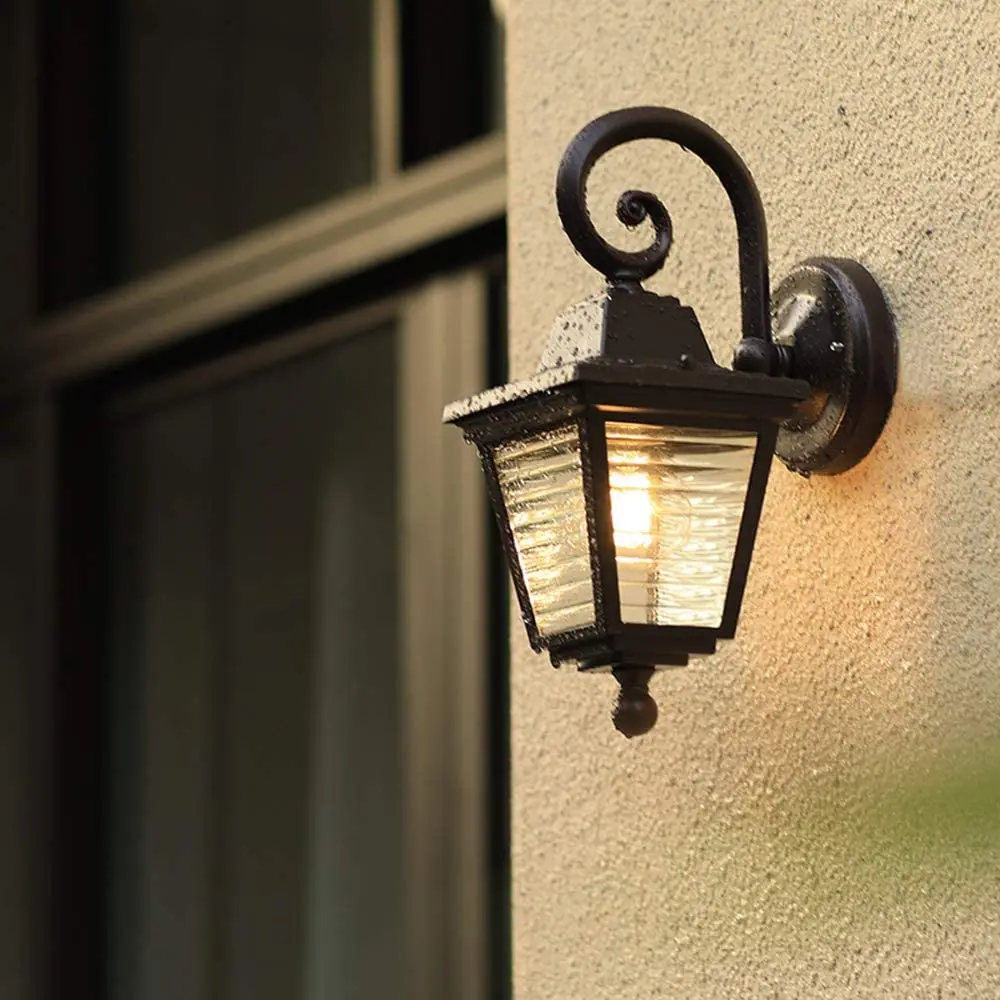 Mengjay Retro Waterproof Outdoor Wall Lamp Outdoor Corridor Courtyard Stairs Terrace Balcony Lamp Creative Aisle