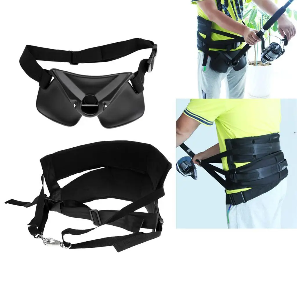 Adjustable Thickened Offshore Fishing Harness & Standing Up Fighting Belt  Waist Gimbal Rod Holder - AliExpress