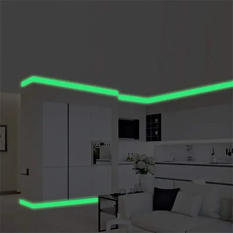 Wall Stickers Glow-in-the-dark Tape Room Decoration 5M Home Improvement Security Safety Warning Stage Glow Supplies Posters