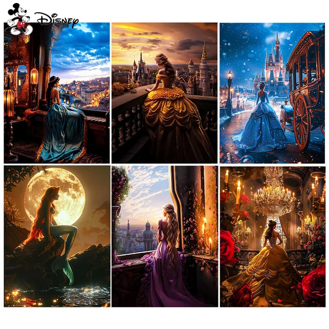 Disney-Kit d'artisanat de dessin animé de mosaïque de diamant, peinture de diamant, tureMouse, plein rond, carré, cadeau de décoration à la maison 1