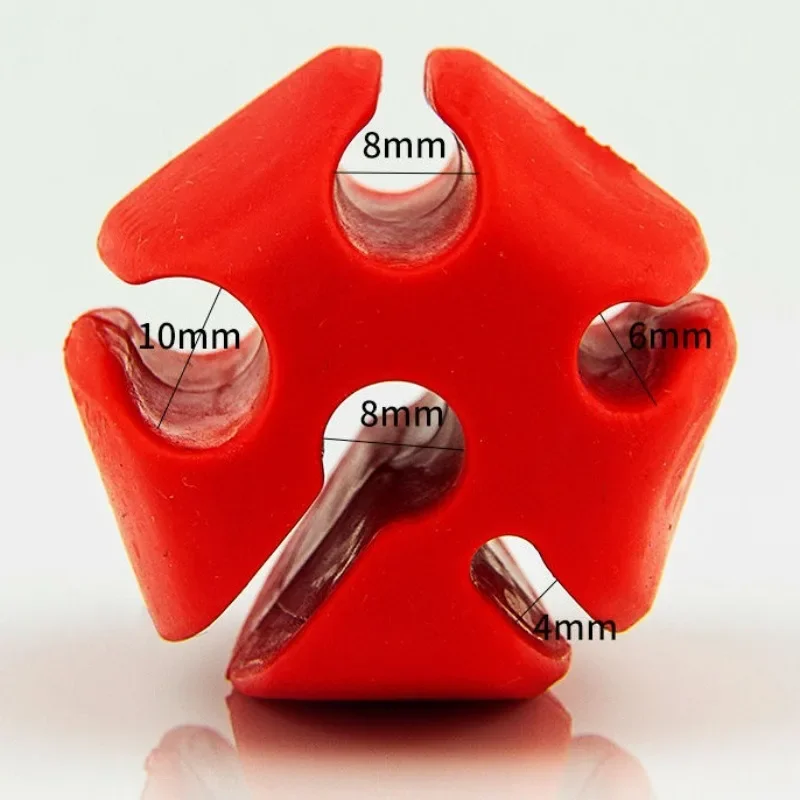6 Fermacanne In Silicone Per Pesca - Supporti Fissi E Riutilizzabili Per Canne, Diametri 5-10 Mm
