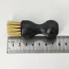 Mini Shoe Brush Wood Color Comfortable Beech Handle Easy To Use Durable Easy To Clean Shoe Brush Leather Shoe Bristle Brush 4