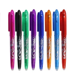 Vibrant Erasable Gel Pen Set - 8 Assorted Colors, Fine 0.5mm Tip for Creative Writing & Drawing (8 color)
