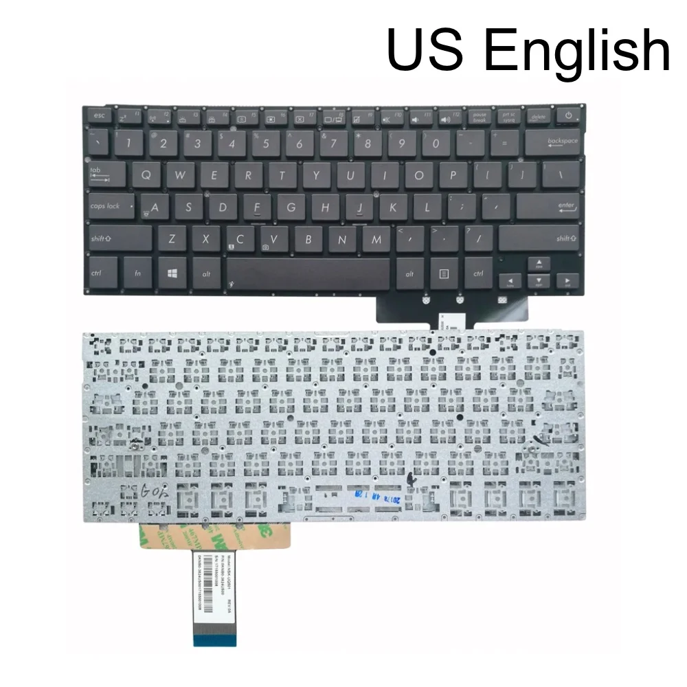 Teclado para Notebook dos Eua e da Rússia para Asus Teclado para Zenbook 13 Ux31 Ux32 Ux31e Ux31a Ux32e Ux32e Ru-en Teclados de Substituição 3620us00 Novo - Imagem 6