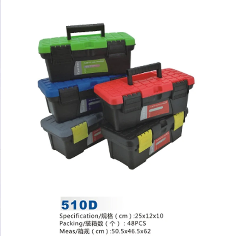 Storage Box Reinforced Pressure Resistant 10 Inch Home Art Auto Repair Tools Parts Plastic Hardware Toolbox