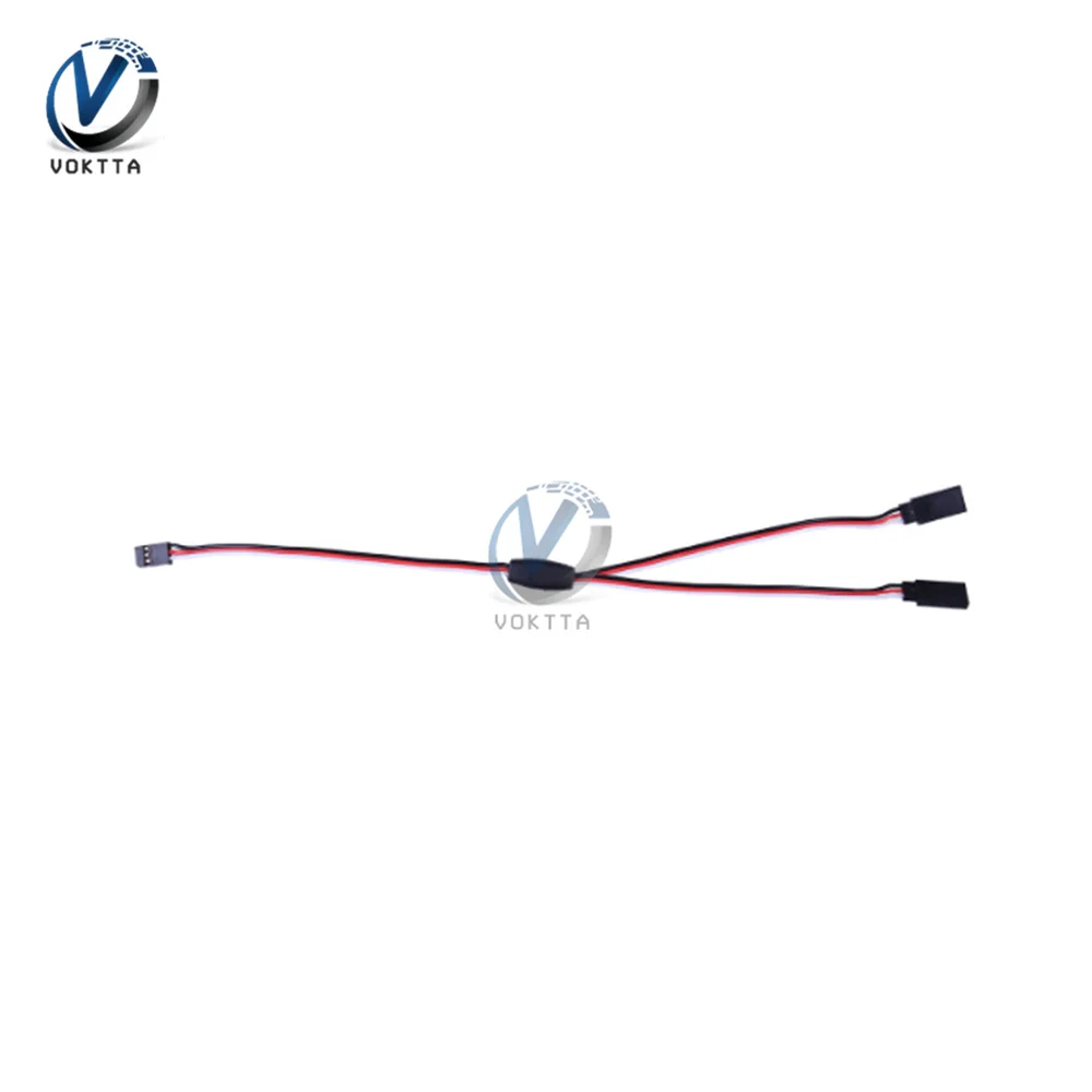 Lot de deux câbles d'extension en Y pour drone RC, longueurs 20cm et 50cm.