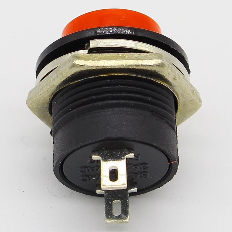 18pcs 6A/125V AC 3A/250V AC 16MM self resetting momentary button switch