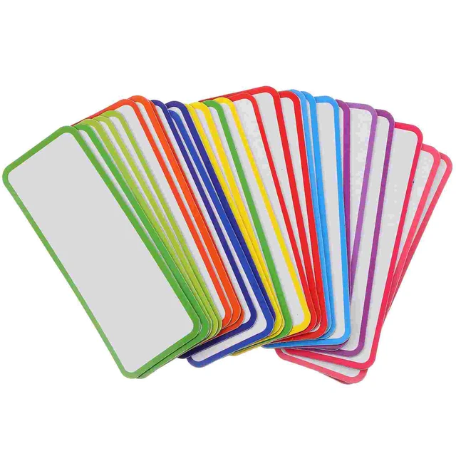 Dry Erase Magnetic Stickers for Whiteboards - Sticky Labels and Stickers - Magnetic Name Tags - 30 Pcs