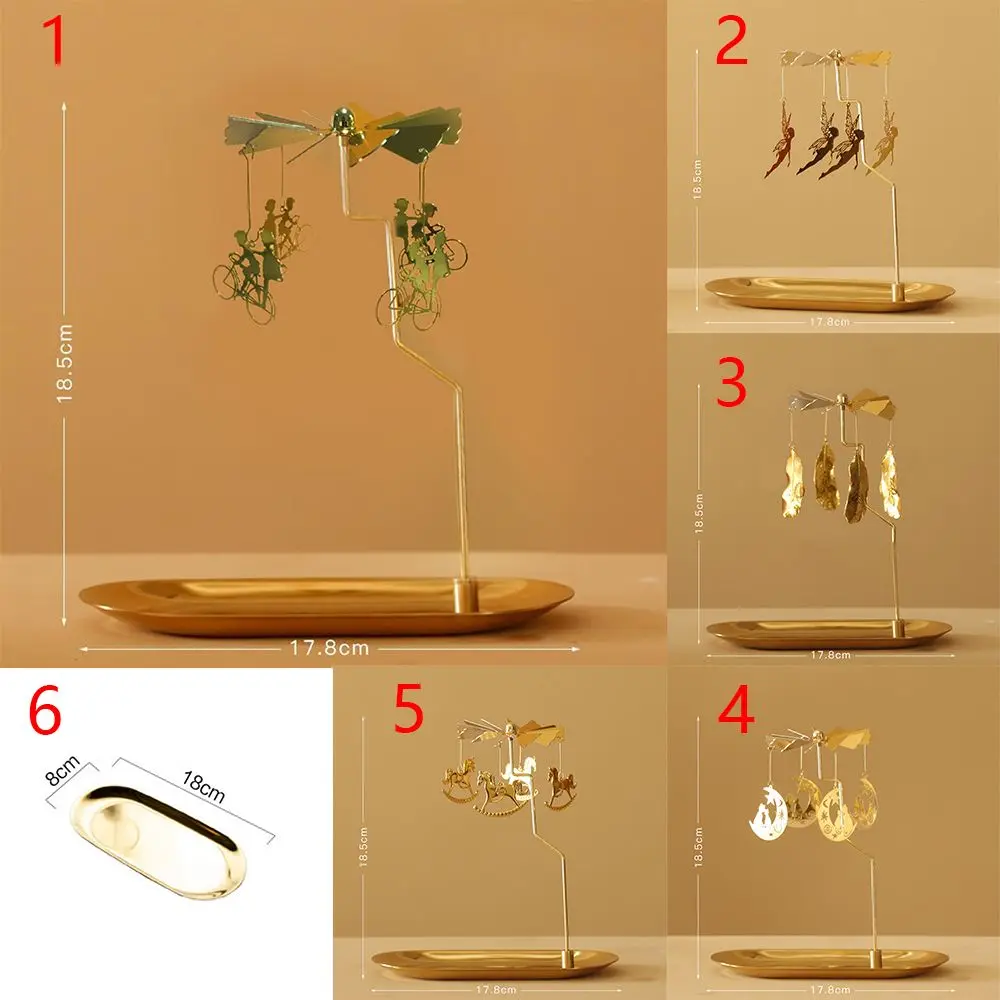 Romantic Tealight Metal Wedding Party Spinning Rotating Candlestick Candle Holder candle holders