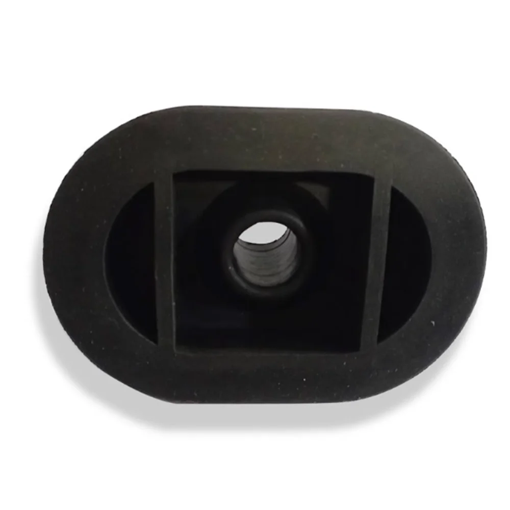 5Pcs Sheet Metal Hole 50x80mm Black Oval Dust Cover of Automobile Wire Harness
