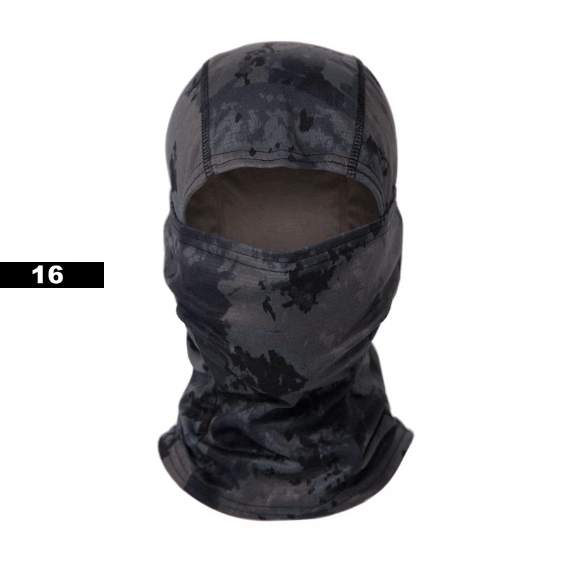 Enhanced Tactical Balaclava Sun Hat Set - Full Face Protection with Camouflage Design