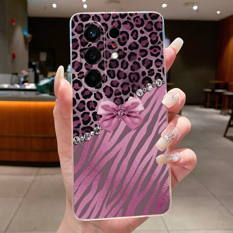 Butterfly Bow Protective Transparent Soft Silicone Phone Case