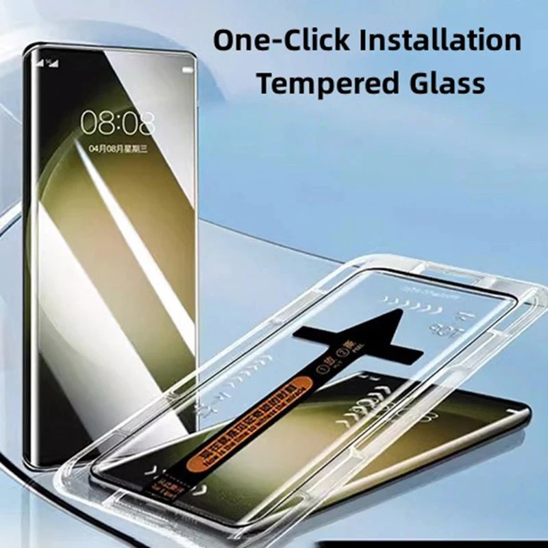 

With Automatic installer Tool Easy Installation Tempered Glass For Samsung S23 Ultra Screen Protector Galaxy S22 S24 S21 Ultra +